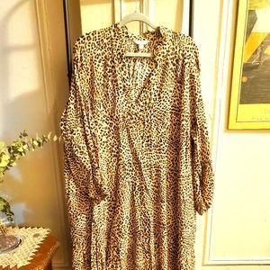 Animal print midi/maxi dress